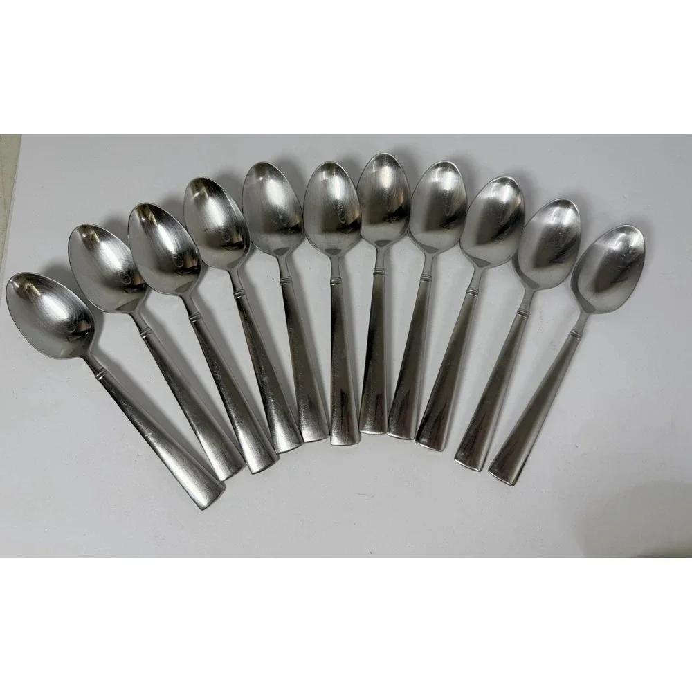 Reed & Barton Stainless Perspective Set of 11 Soup Spoons